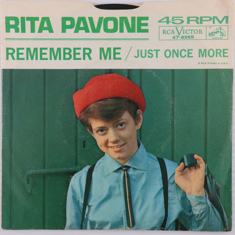 Rita Pavone, Remember Me / Just Once More 45 rpm 7" Single Vinyl Record 47-8365